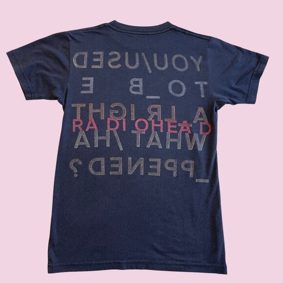 Radiohead In Rainbows You Used To Be Alright What Happened Concert Band Tee XS - Picture 5 of 10